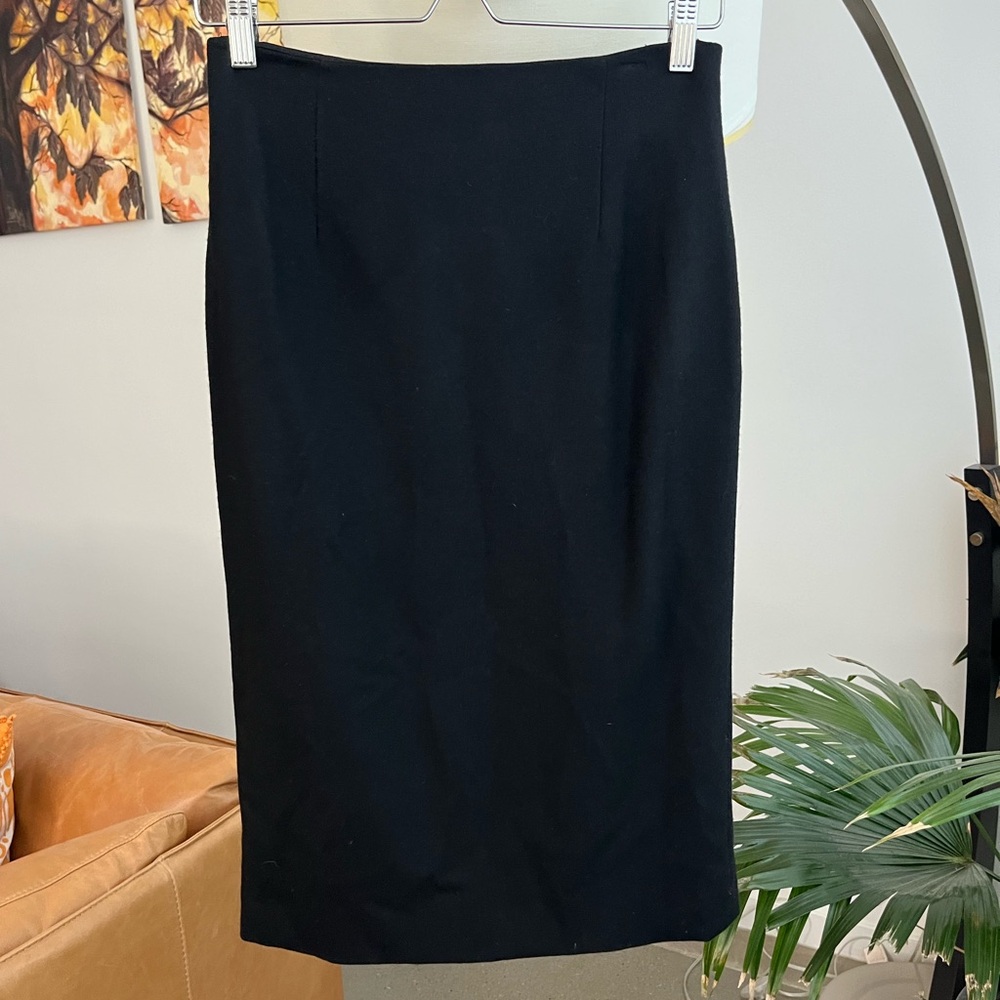 Moschino Wool Midi Pencil Skirt